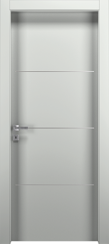 Porte intérieure battante TRUTIO 3F, Patio - Ral 7035 - Garofoli