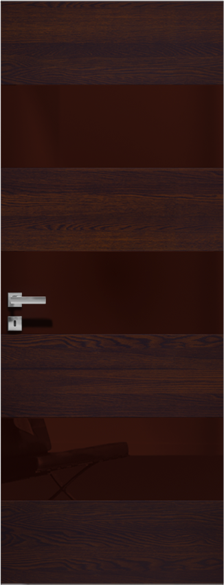 Interior swinging door 7/PA BIPLUS LUCIDO PORTA FILOMURO, Filomuro - Oak wenge' - Garofoli