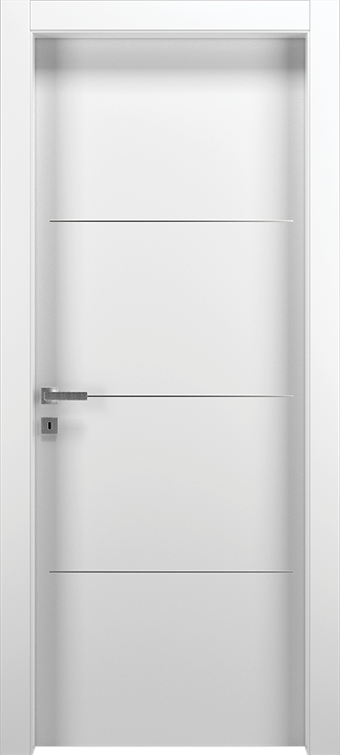 Interior swinging door TRUTIO 3F, Patio - White lacquered - Garofoli