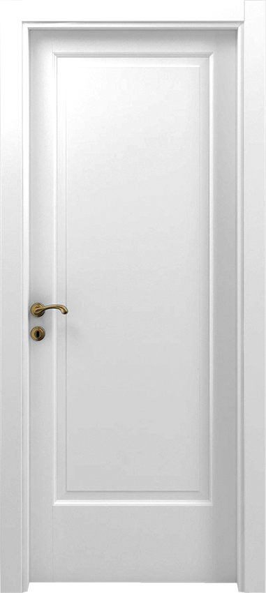 Porta da interni a battente 1/B, Classica - Laccato bianco - Garofoli