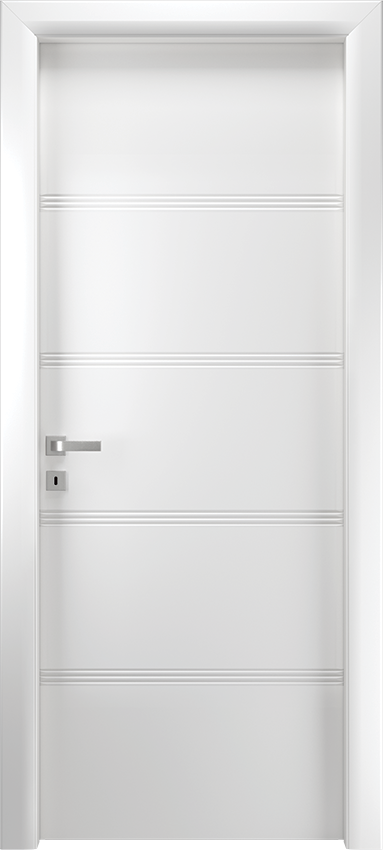 Interior swinging door QUADRONDA 4/O/3/INC, Io di Garofoli - White lacquered - Garofoli