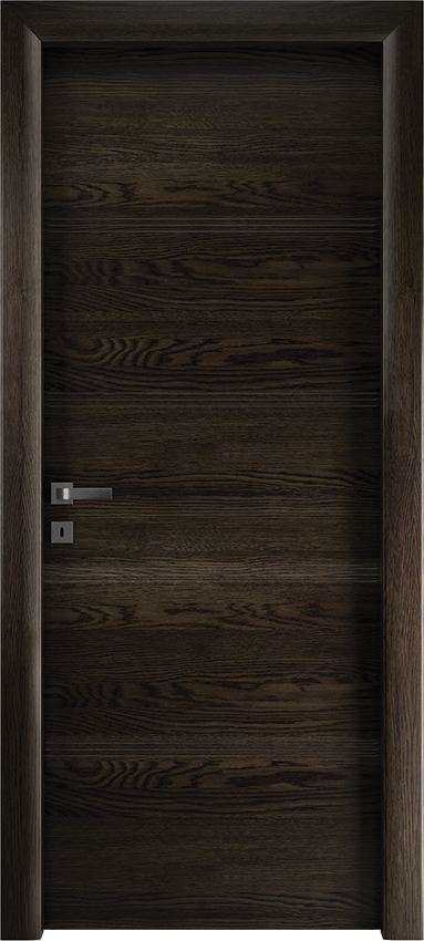 Interior swinging door QUADRONDA 4/O/3/INC, Io di Garofoli - Oak grey - Garofoli