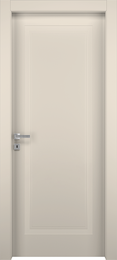 Interior swinging door MIUNO 1B 50, Milia - Ral 9001 - Garofoli