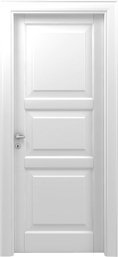 Interior swinging door 3/B, 110 e Lode - White lacquered - Garofoli