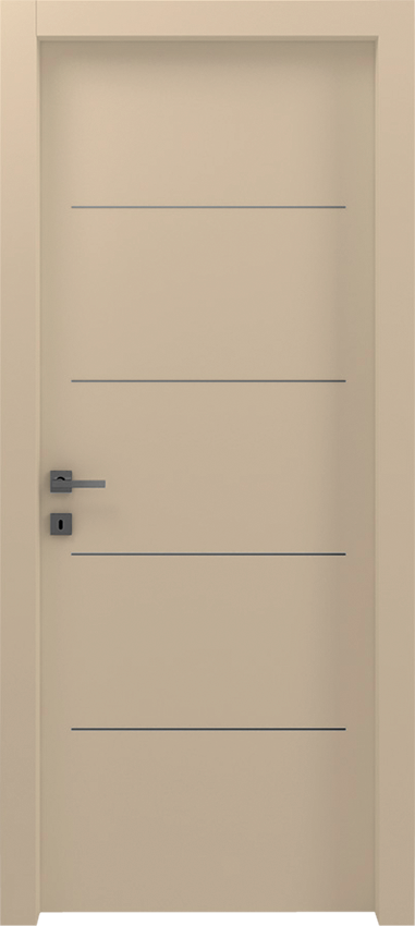 Interior swinging door MISA 1/L/4/F, Gdesigner - Dove grey lacquered - Garofoli