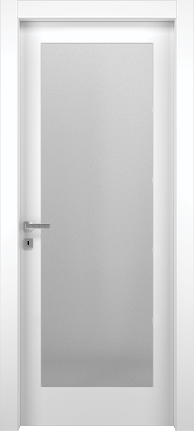 Interior swinging door MIVV 1V 50, Milia - White lacquered - Garofoli