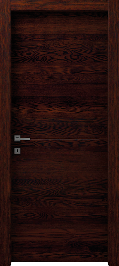Porte intérieure battante ROTIA 1/L/1/F, Gdesigner - Chene wenge' - Garofoli
