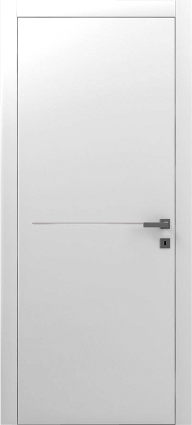 Interior swinging door SPATIO UNO 1/F, Poema - White lacquered - Garofoli