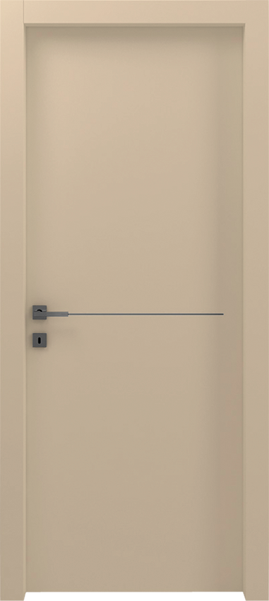Porte intérieure battante ROTIA 1/L/1/F, Gdesigner - Laque tourterelle - Garofoli