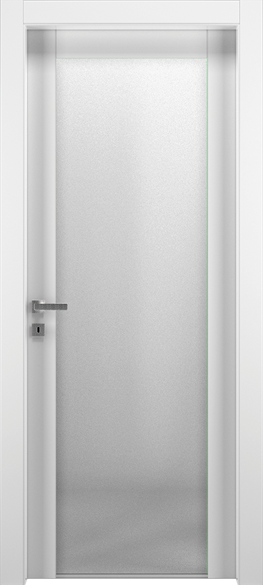 Interior swinging door 1V2001, Patio - White lacquered - Garofoli