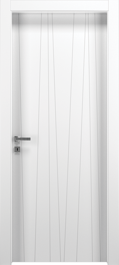 Interior swinging door PIOTTO 8RS, Patio - White lacquered - Garofoli