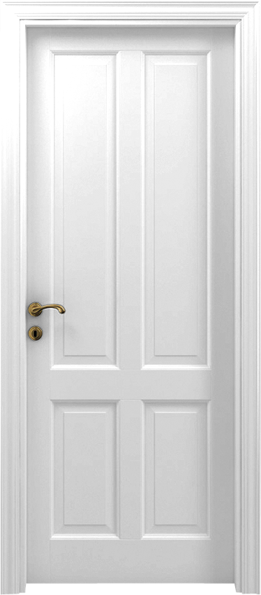 Interior swinging door 4/B, Classica - White lacquered - Garofoli