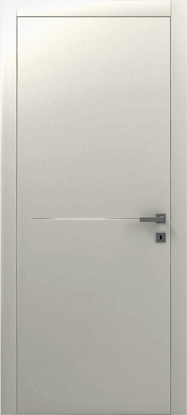 Porte intérieure battante SPATIO UNO 1/F, Poema - Ral 9010 - Garofoli