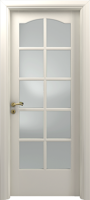 Porte intérieure battante CANEDA 10/V/C, Sublimia - Ral 9001 - Garofoli