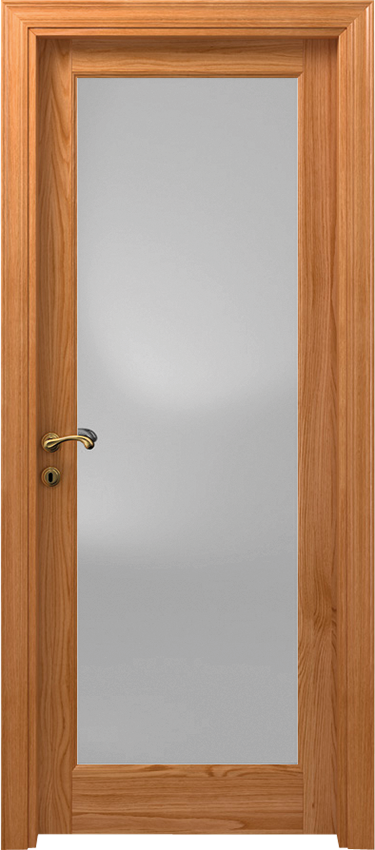 Porta da interni a battente 1/V/G, Classica - Rovere naturale - Garofoli