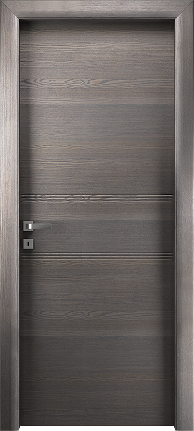 Interior swinging door DUEONDA 2/O/3/INC, Io di Garofoli - Oak stone - Garofoli