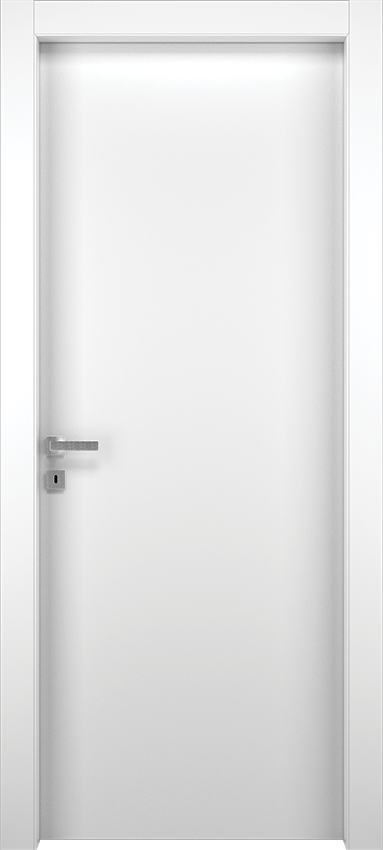 Interior swinging door MANA 1L 50, Milia - White lacquered - Garofoli