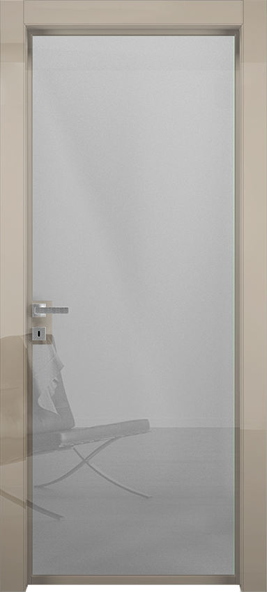 Porta da interni a battente IVE 1V 50, Milia - Avorio lucido diretto - Garofoli