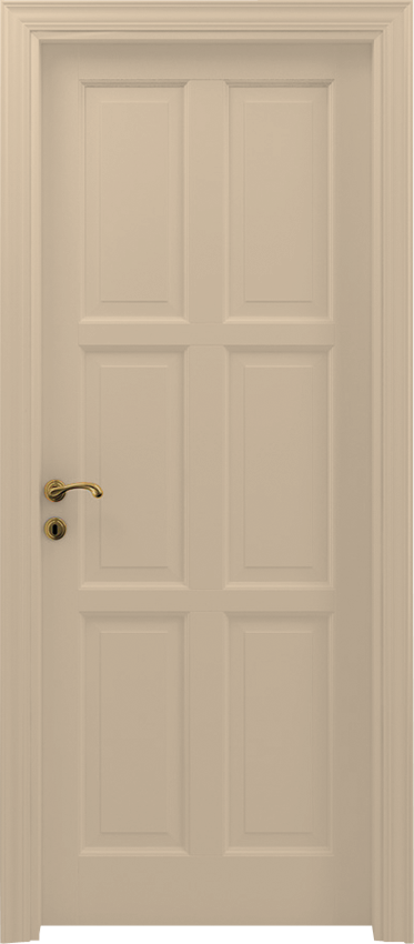 Interior swinging door 6/B, Classica - Dove grey lacquered - Garofoli