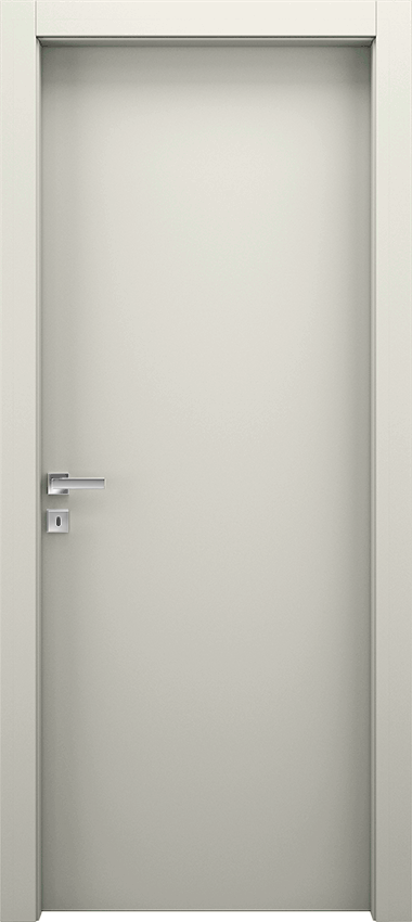 Interior swinging door LISCIA 1/L, Miraquadra - Ral 9010 - Garofoli