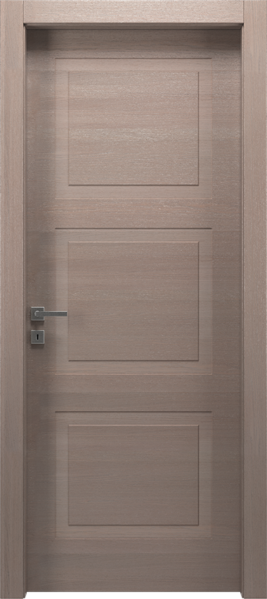 Porta da interni a battente 3/B, Mirawood - Rovere grigio creta - Garofoli