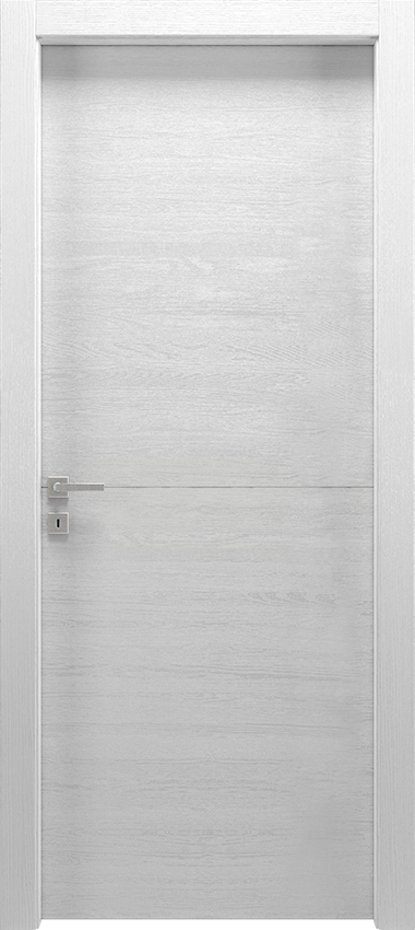 Interior swinging door 1/R, Mirawood - Lacquered oak white - Garofoli