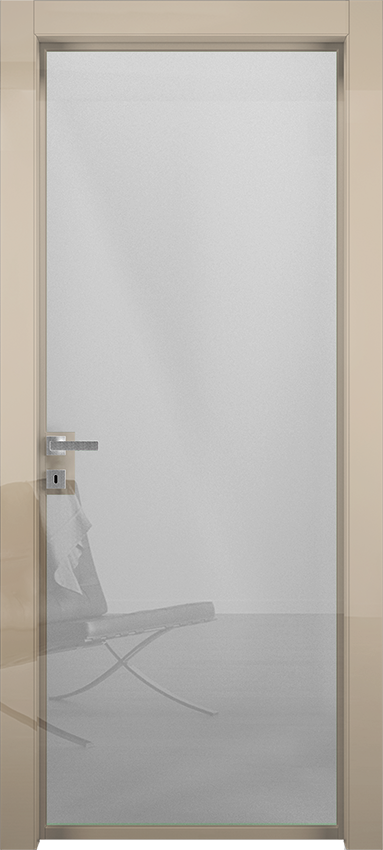 Interior swinging door IVE 1V 50, Milia - Glossy dove grey lacquered - Garofoli