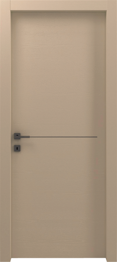Porte intérieure battante ROTIA 1/L/1/F, Gdesigner - Chene laque tourterelle - Garofoli