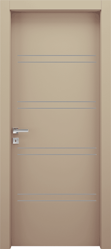 Interior swinging door 8/F, Miraquadra - Dove grey lacquered - Garofoli