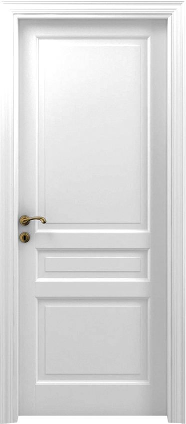Interior swinging door 3/B, Classica - White lacquered - Garofoli