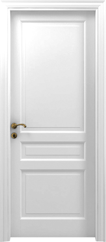 Interior swinging door 3/B, Classica - White lacquered - Garofoli