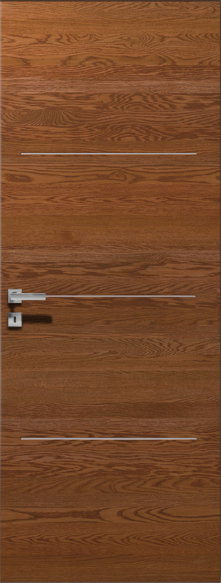 Interior swinging door ORIZZONTE 3F PORTA FILOMURO, Filomuro - Oak teak - Garofoli