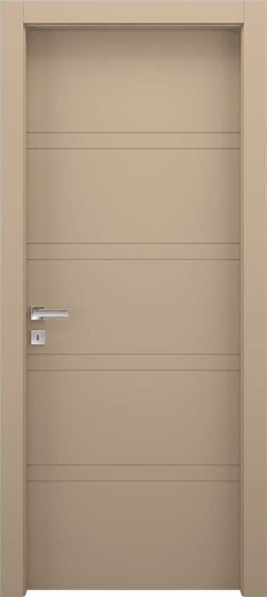 Interior swinging door 8/R, Miraquadra - Dove grey lacquered - Garofoli