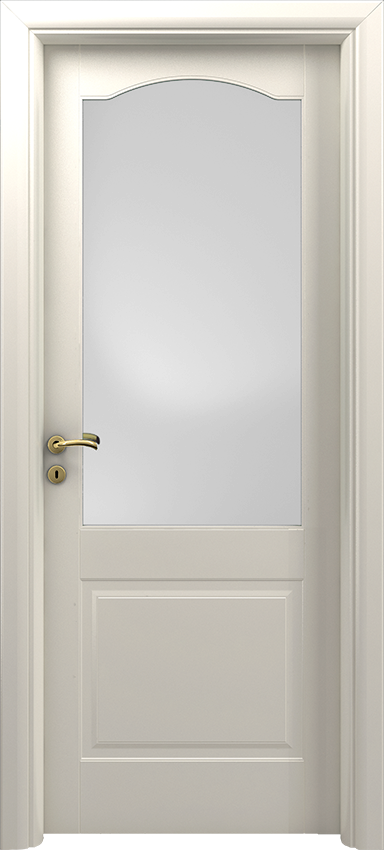 Interior swinging door CROSARA 1/B/1/V/C, Sublimia - Ral 9001 - Garofoli