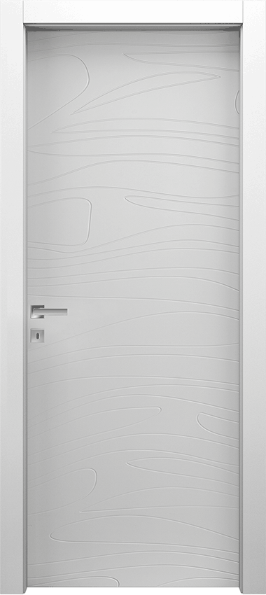 Interior swinging door MIDO 1/M, Miraquadra - White lacquered - Garofoli