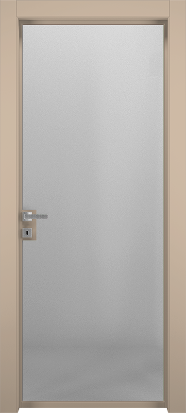 Porta da interni a battente IVE 1V 50, Milia - Laccato tortora - Garofoli