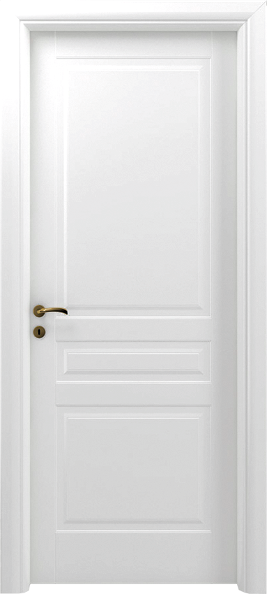 Interior swinging door TRIORA 3/B, Sublimia - White lacquered - Garofoli