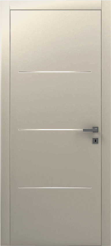 Porta da interni a battente SPATIO TRE 3/F, Poema - Laccato ral9001 - Garofoli