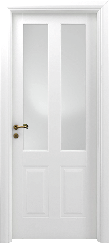 Interior swinging door DUONA 2/B/2/V, Sublimia - White lacquered - Garofoli