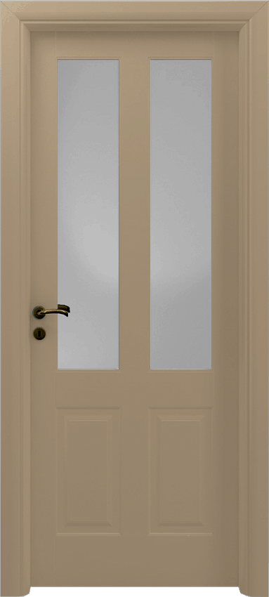 Interior swinging door DUONA 2/B/2/V, Sublimia - Dove grey lacquered - Garofoli