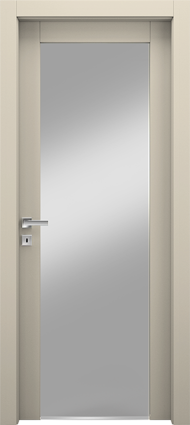 Porte intérieure battante 1/V/2001, Miraquadra - Ral 9001 - Garofoli