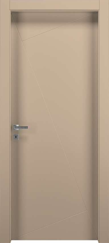 Interior swinging door PIQUADRA 1LQ, Patio - Dove grey lacquered - Garofoli