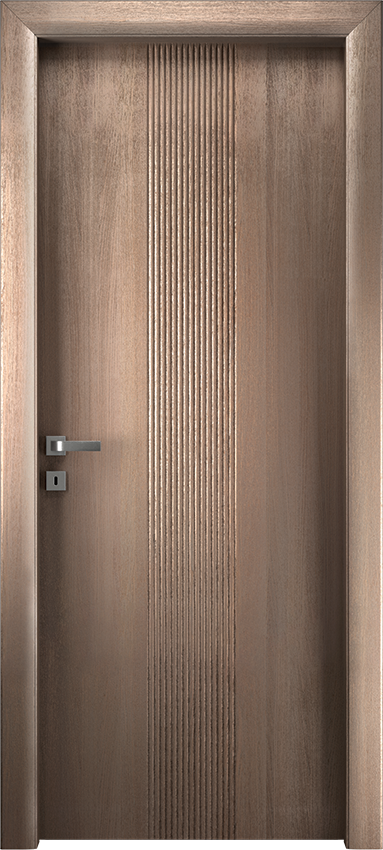 Interior swinging door PERONDA 1/D, Io di Garofoli - Oak clay grey - Garofoli