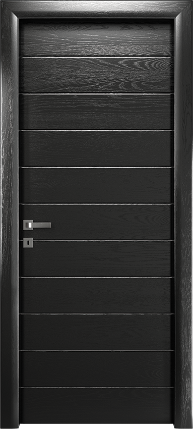 Interior swinging door DECA 10/INC, Io di Garofoli - Deep black oak - Garofoli