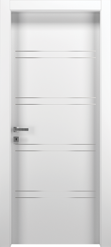 Interior swinging door LUTIO 8F, Patio - White lacquered - Garofoli