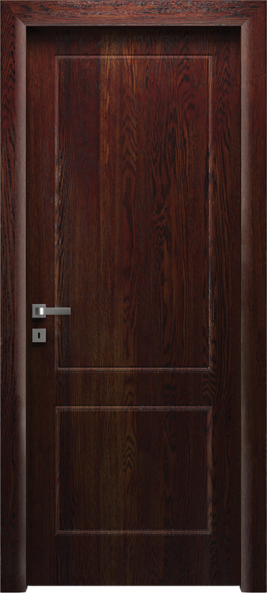 Interior swinging door BIONDA 2/B, Io di Garofoli - Oak dark leather - Garofoli
