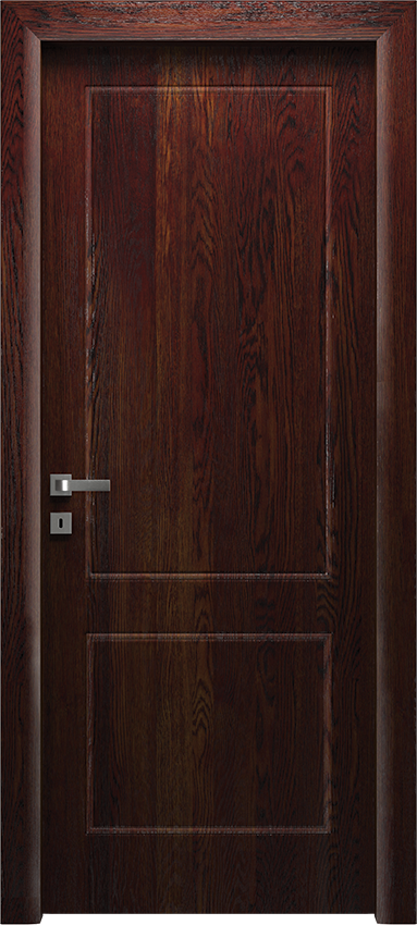 Interior swinging door BIONDA 2/B, Io di Garofoli - Oak dark leather - Garofoli