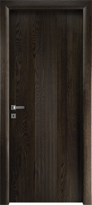 Interior swinging door PERONDA 1/D, Io di Garofoli - Oak grey - Garofoli