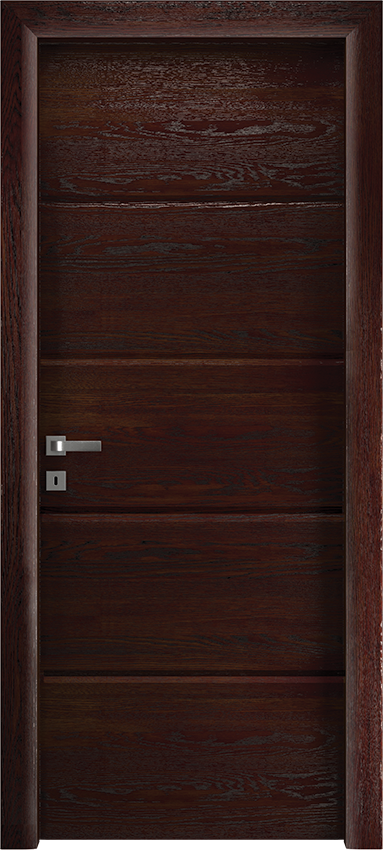 Interior swinging door ROSIA 4/R/2003, Io di Garofoli - Oak dark leather - Garofoli