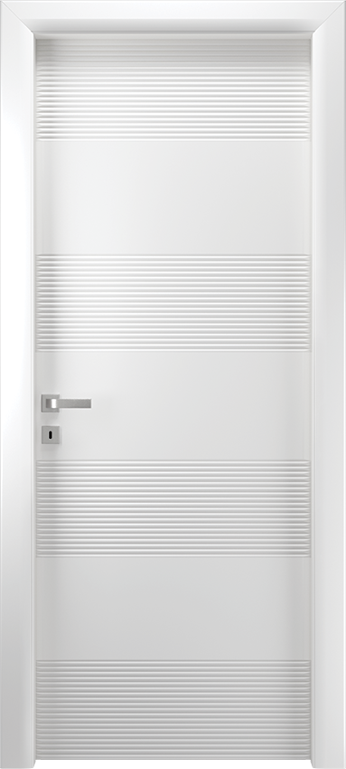 Porta da interni a battente PANONDA 4/D, Io2023 - Laccato bianco - Garofoli